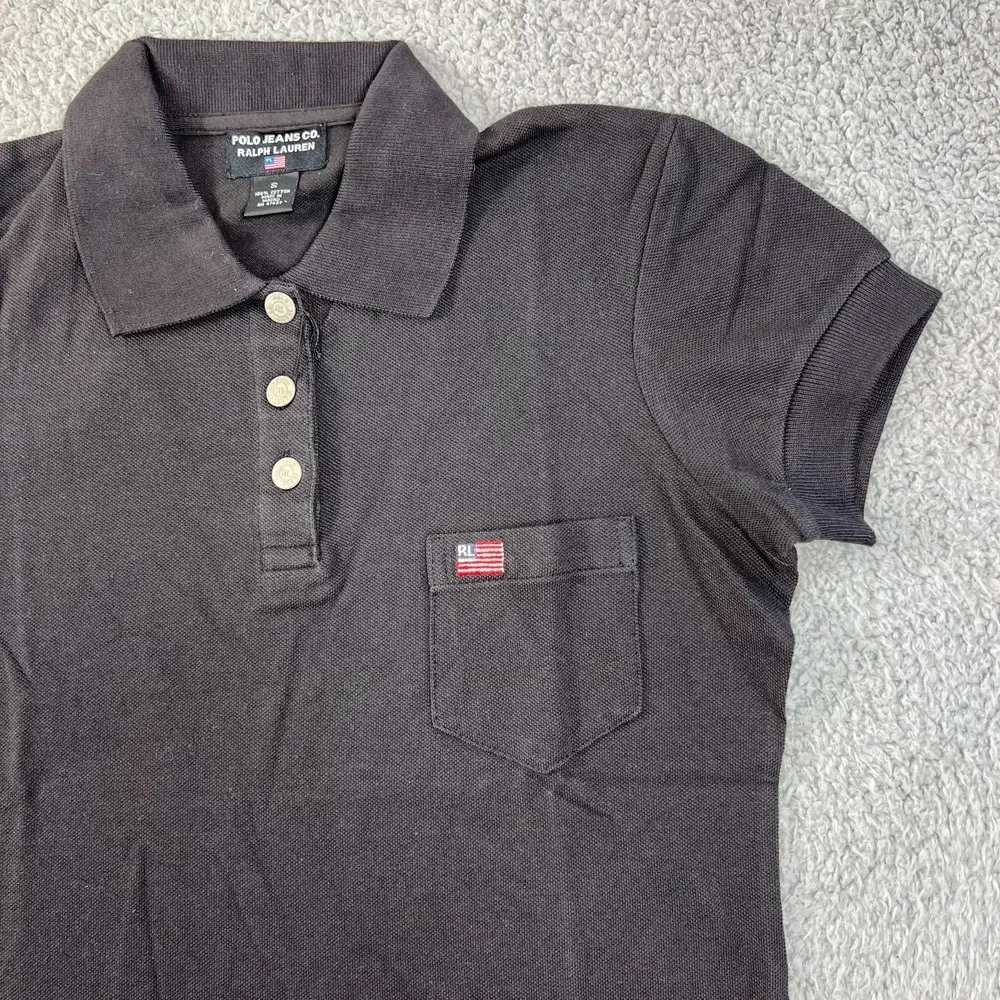 Polo Jeans‎ Co Polo Shirt with Pocket American Flag Y2K Women's S VTG NWT